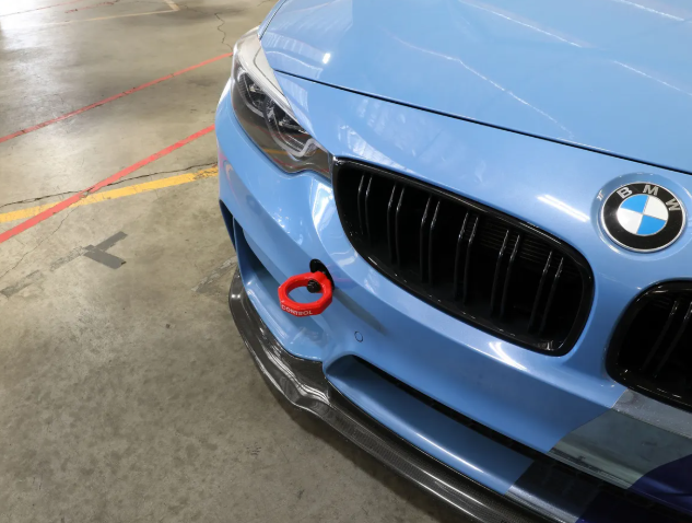 aFe CONTROL Front Tow Hook - Red
