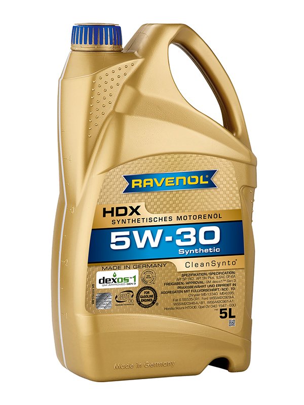 Ravenol Synthetic Engine Oil HDX SAE 5W30 4L