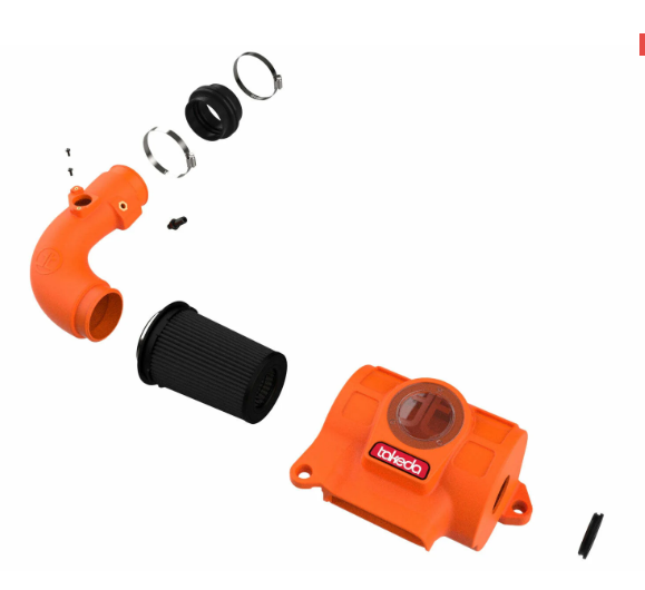Takeda Momentum Orange Edition Cold Air Intake System w/ Black Pro 5R Filter