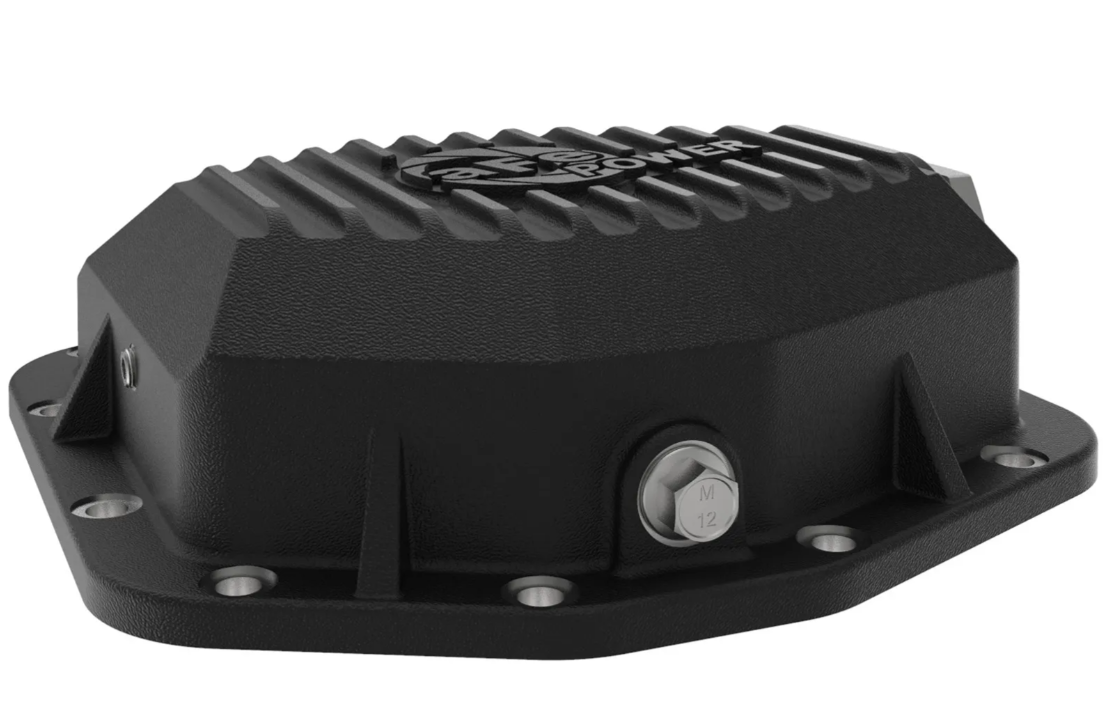 Pro Series Rear Differential Cover Black w/ Machined Fins