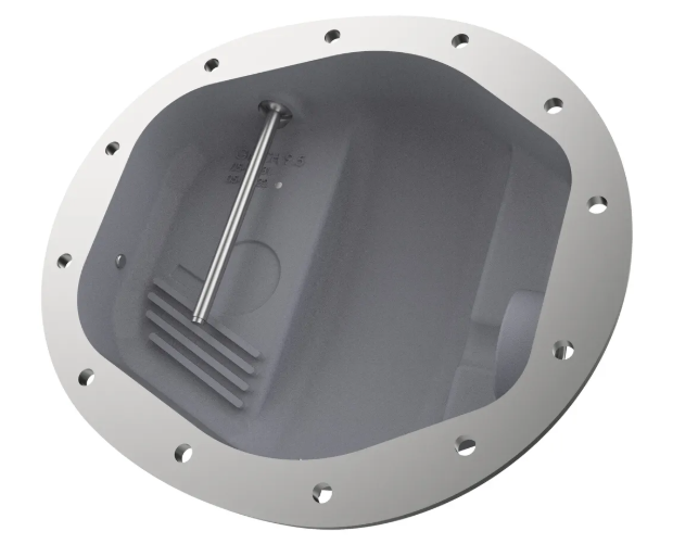 Pro Series Rear Differential Cover Black w/ Machined Fins