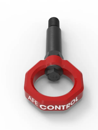 aFe CONTROL Front Tow Hook - Red
