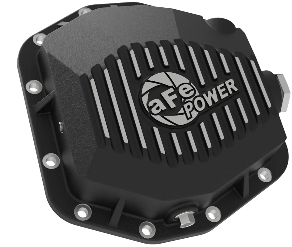 Pro Series Rear Differential Cover Black w/ Machined Fins