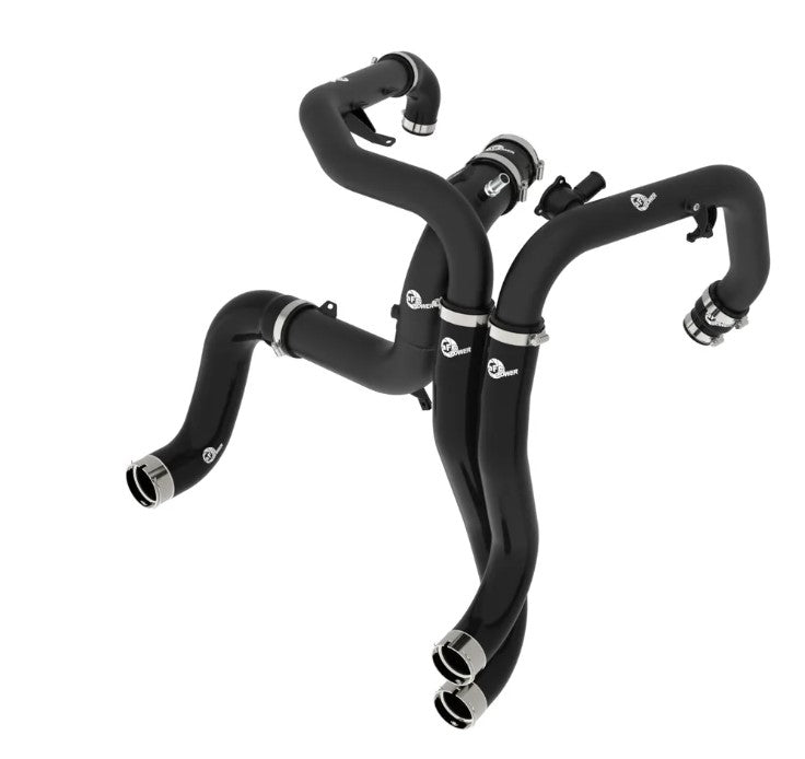 BladeRunner Aluminum Hot and Cold Charge Pipe Kit Black