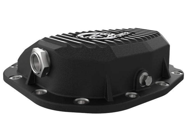 Pro Series Rear Differential Cover Black w/ Machined Fins