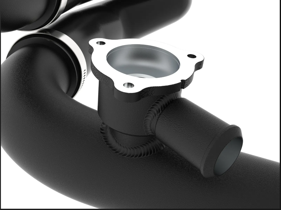 BladeRunner Aluminum Hot and Cold Charge Pipe Kit Black