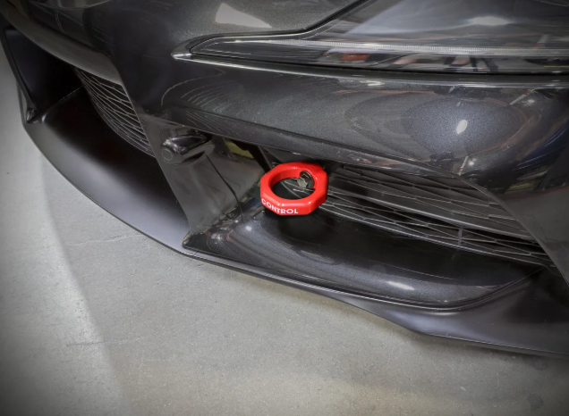 aFe CONTROL Front Tow Hook - Red