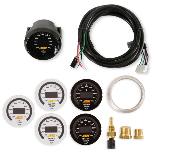 Digital Oil Fuel Water Temperature Gauge