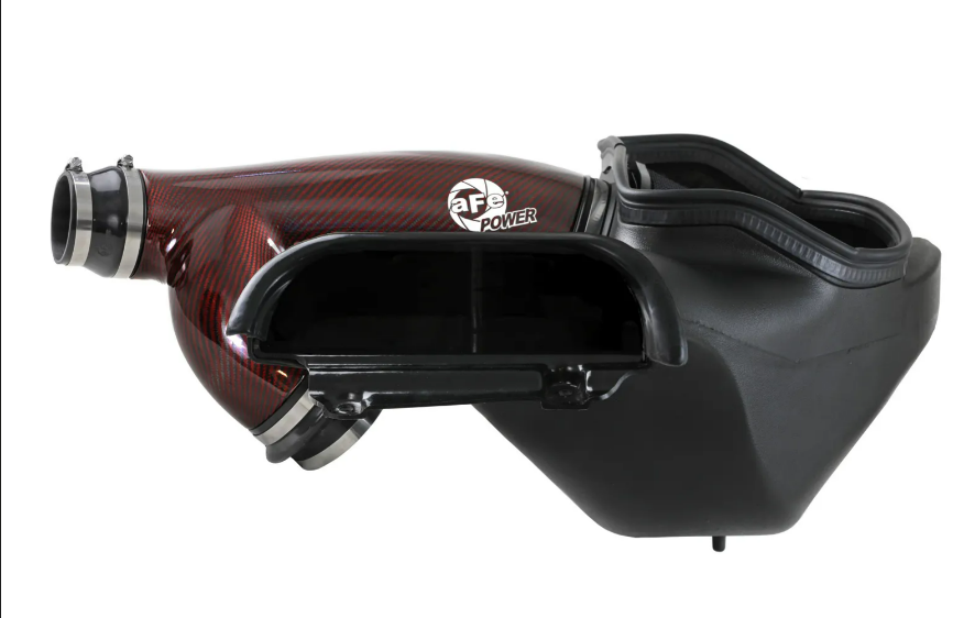 Track Series Red Kevlar Carbon Fiber Cold Air Intake System w/ Black Pro 5R Filter