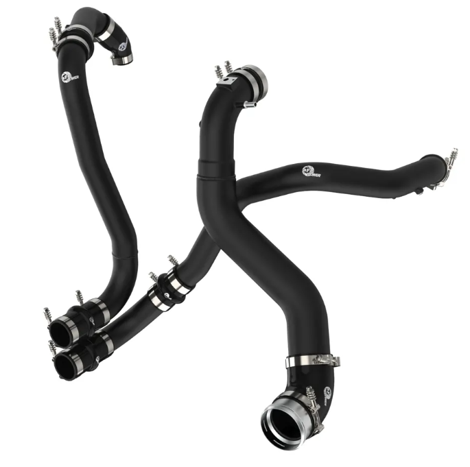 BladeRunner Aluminum Hot and Cold Charge Pipe Kit Black