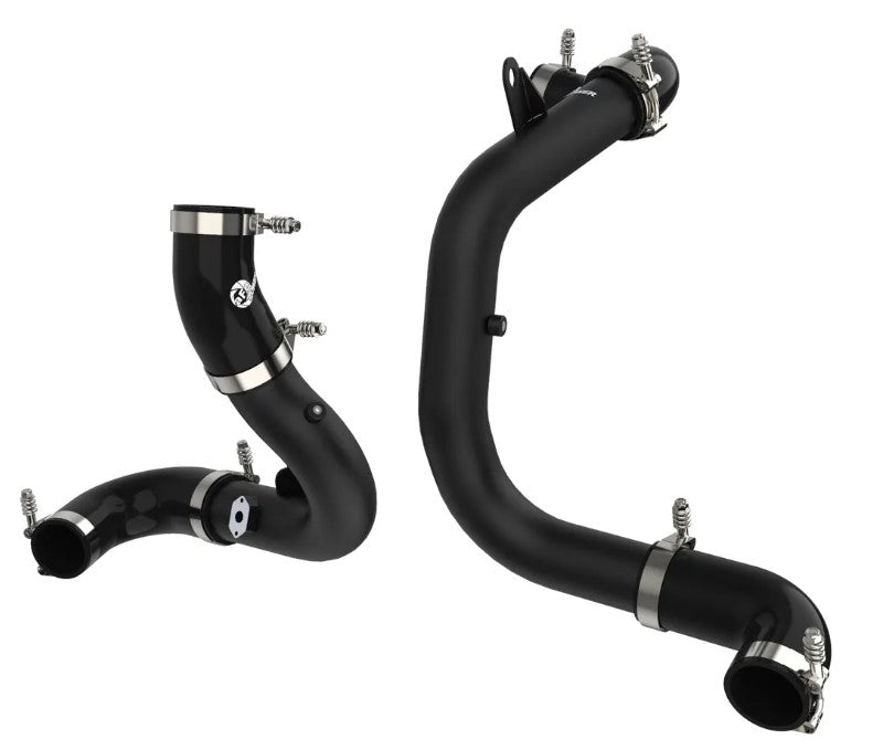 BladeRunner Aluminum Hot and Cold Charge Pipe Kit Black