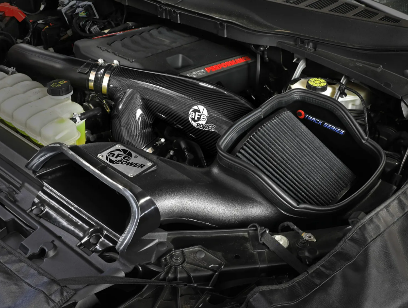 Track Series Carbon Fiber Cold Air Intake System w/ Black Pro 5R Filter