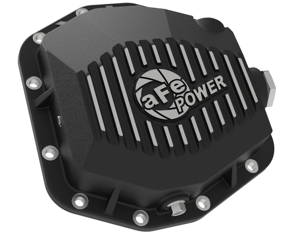 Pro Series Rear Differential Cover Black w/ Machined Fins