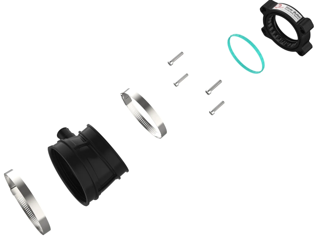 Silver Bullet Throttle Body Spacer Black
