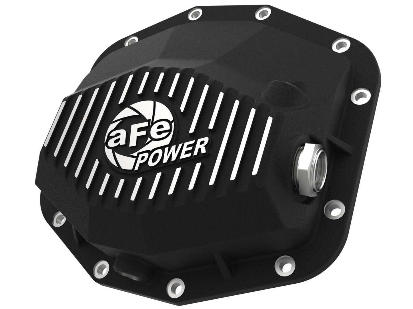 PRO Series Rear Differential Cover Black w/ Machined Fins