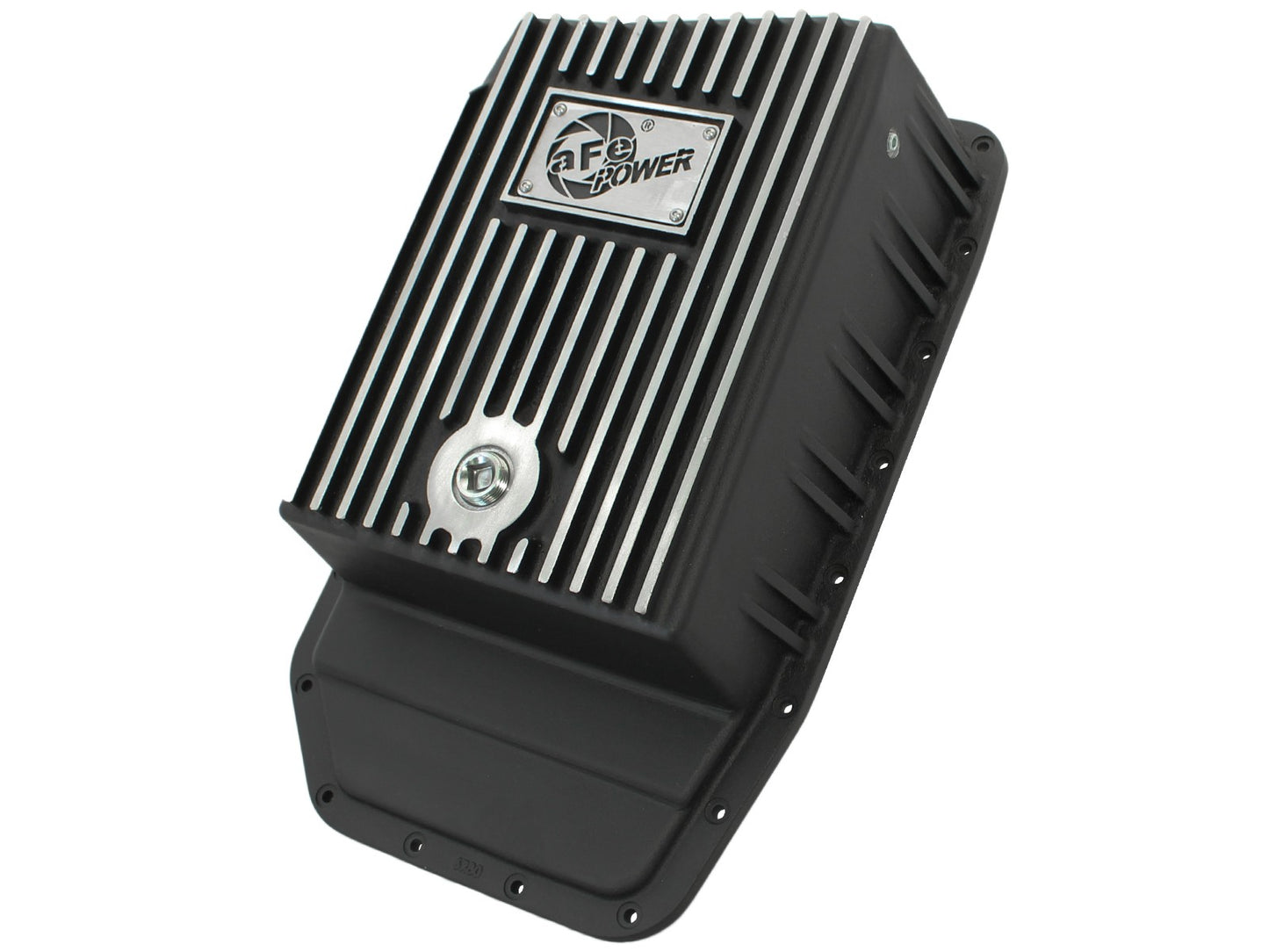 aFe POWER Pro Series Transmission Pan Black w/ Machined Fins