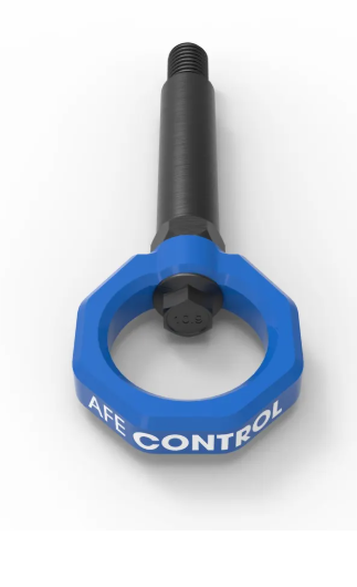 aFe CONTROL Rear Tow Hook Blue