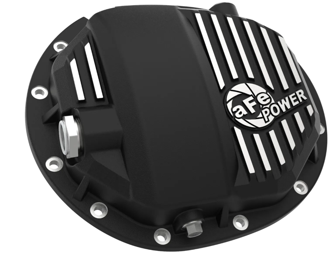 Pro Series Rear Differential Cover Black w/ Machined Fins