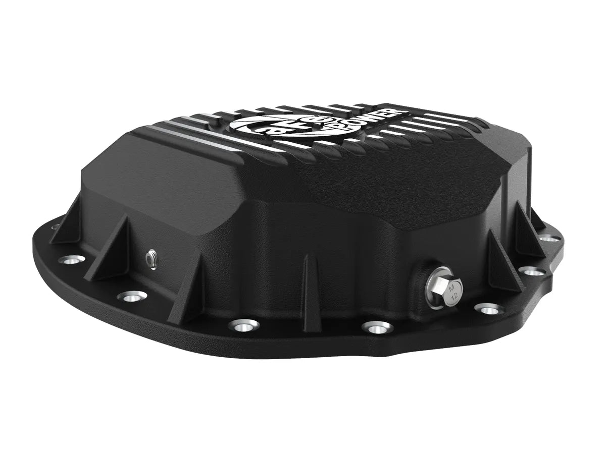 aFe POWER Pro Series Rear Differential Cover Black w/ Machined Fins