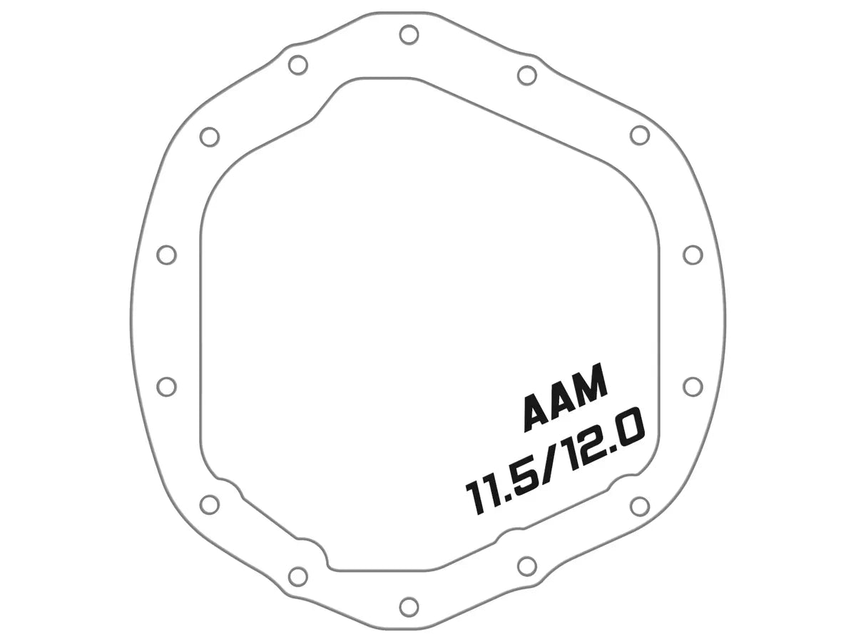 aFe POWER Pro Series Rear Differential Cover Black w/ Machined Fins