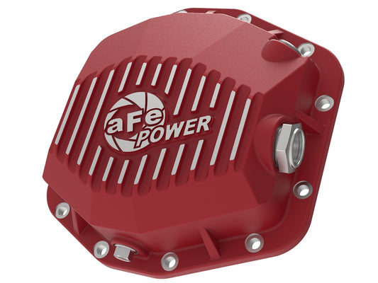 Pro Series Rear Differential Cover Red w/ Machined Fins