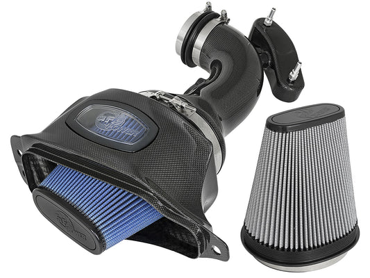 Black Series Momentum Carbon Fiber Cold Air Intake System w/Dual Filter Media