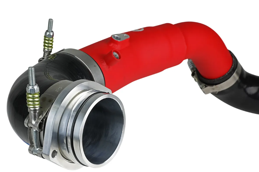 BladeRunner 2-1/2 IN Aluminum Hot Charge Pipe Red