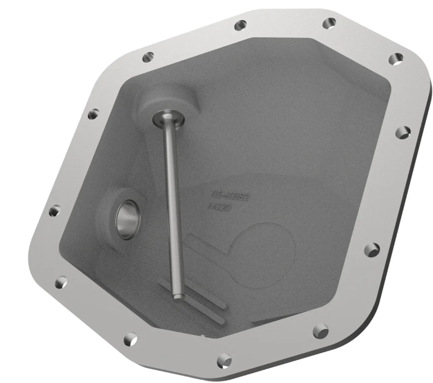 Pro Series Rear Differential Cover Black w/ Machined Fins