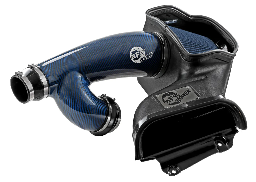 Track Series Blue Kevlar Carbon Fiber Cold Air Intake System w/ Pro 5R Filter