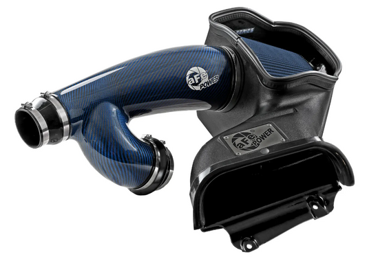 Track Series Blue Kevlar Carbon Fiber Cold Air Intake System w/ Pro 5R Filter