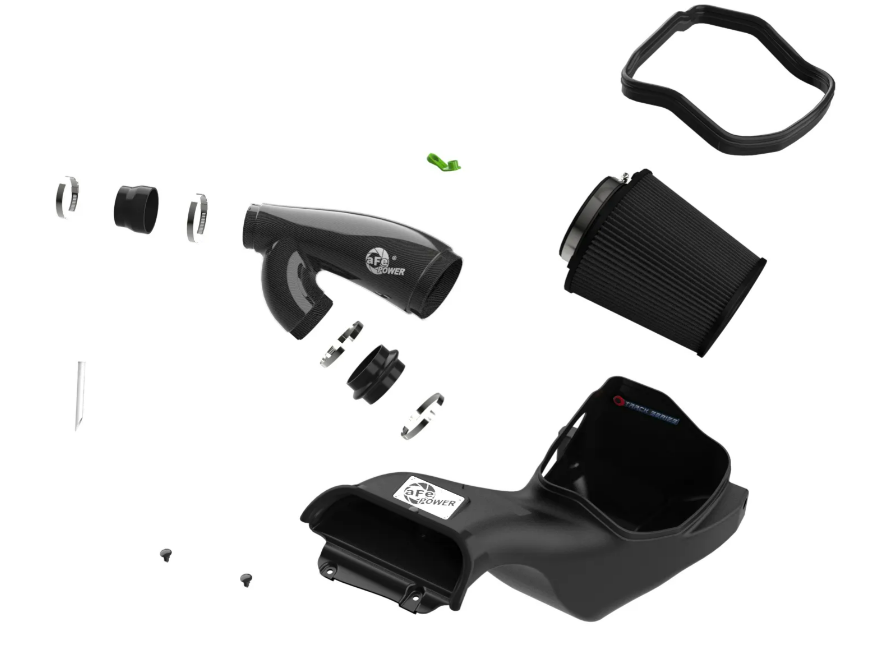 Track Series Carbon Fiber Cold Air Intake System w/ Black Pro 5R Filter