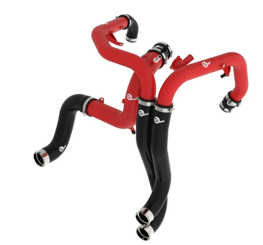 BladeRunner Aluminum Hot and Cold Charge Pipe Kit Red