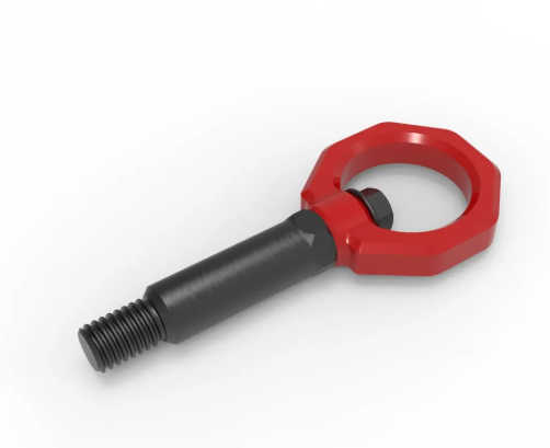 aFe CONTROL Front Tow Hook - Red