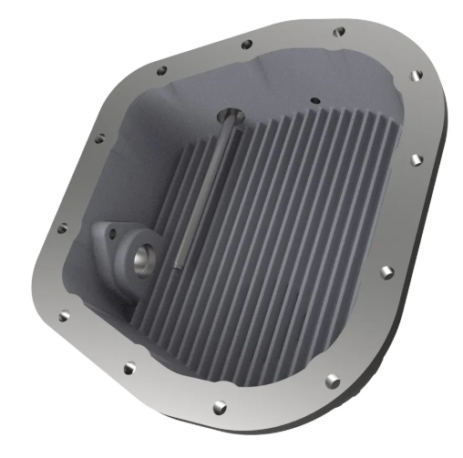 Rear Differential Cover, Machined Fins; Pro Series