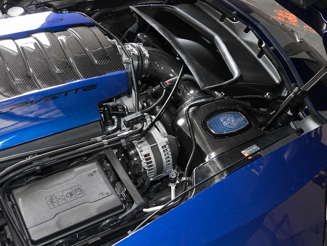 Black Series Momentum Carbon Fiber Cold Air Intake System w/Dual Filter Media