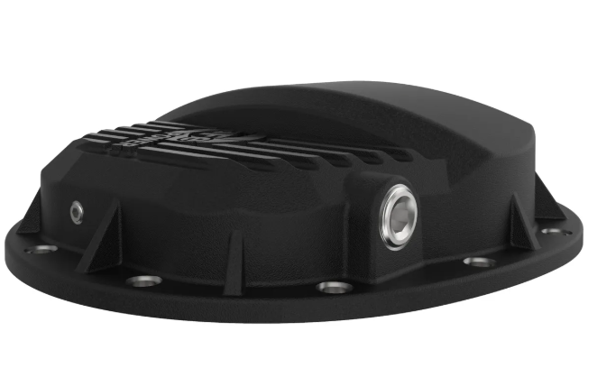 Pro Series Rear Differential Cover Black w/ Machined Fins