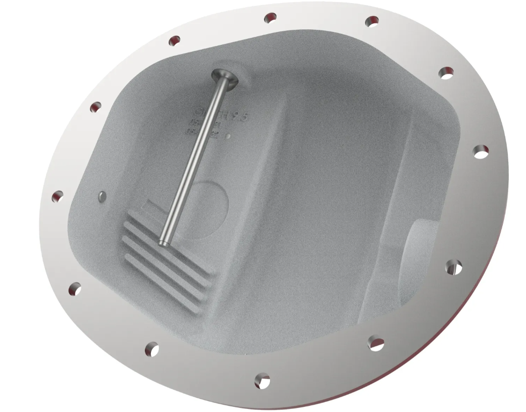 Pro Series Rear Differential Cover Red w/ Machined Fins