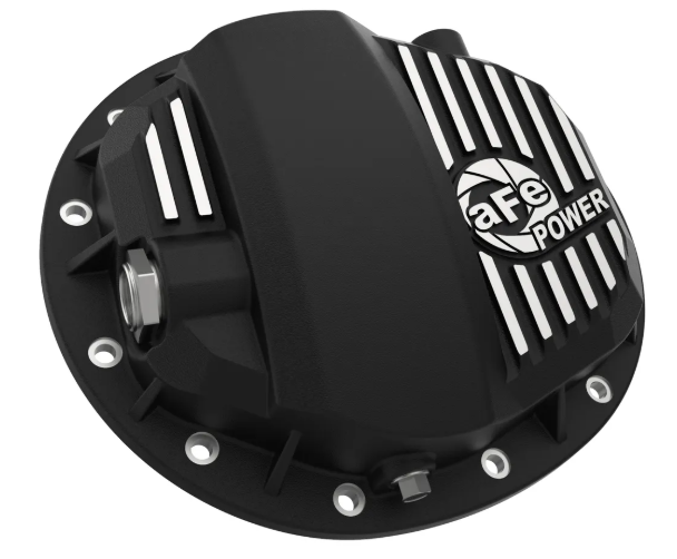Pro Series Rear Differential Cover Black w/ Machined Fins