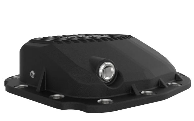 Pro Series Rear Differential Cover Black w/ Machined Fins