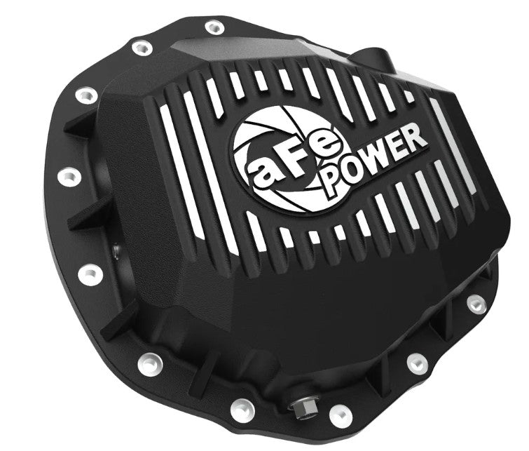 aFe POWER Pro Series Rear Differential Cover Black w/ Machined Fins