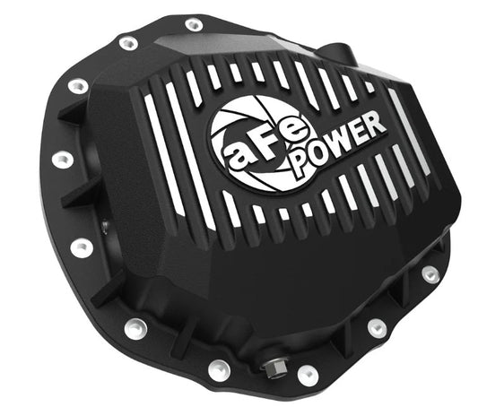 aFe POWER Pro Series Rear Differential Cover Black w/ Machined Fins