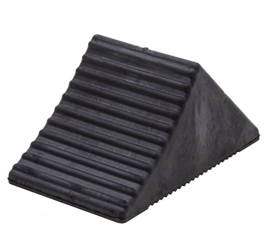 RUBBER WHEEL CHOCKS WITH EXTRA GRIP - SET OF TWO
