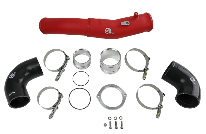 BladeRunner 2-1/2 IN Aluminum Hot Charge Pipe Red