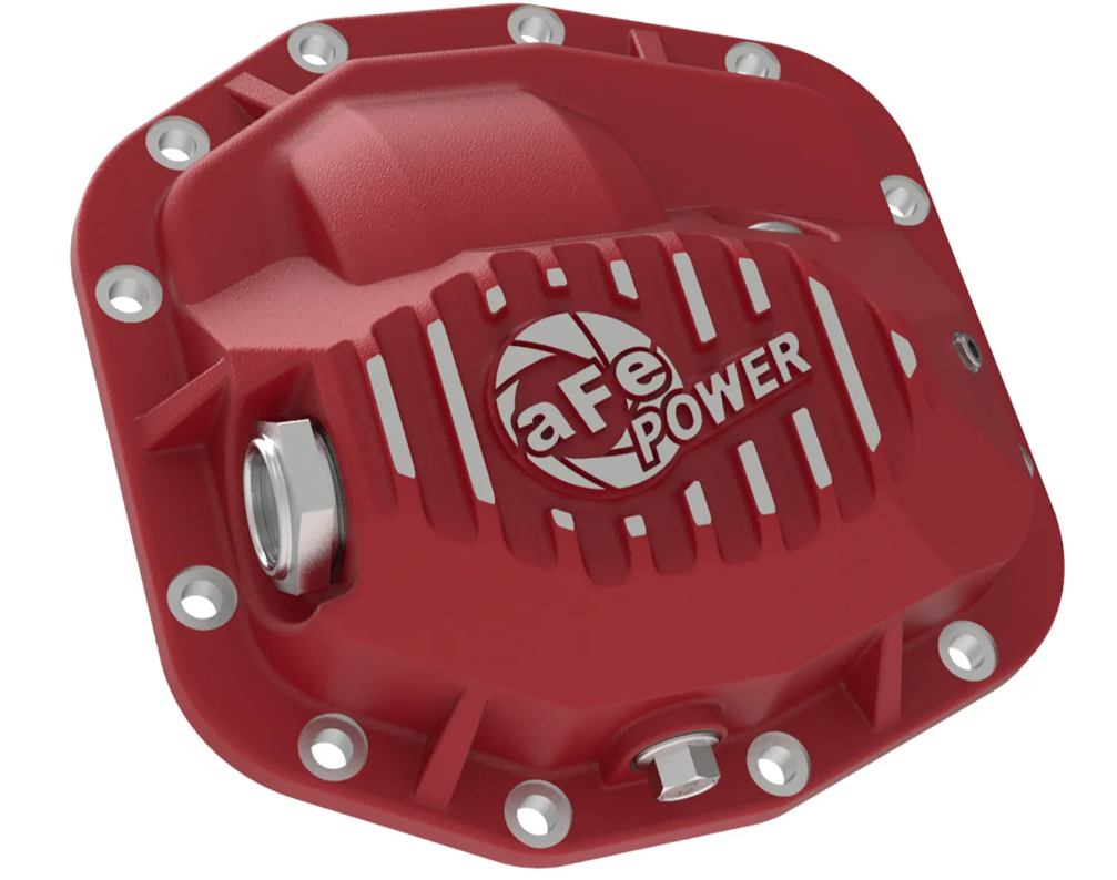 Pro Series Front Differential Cover Red w/ Machined Fins