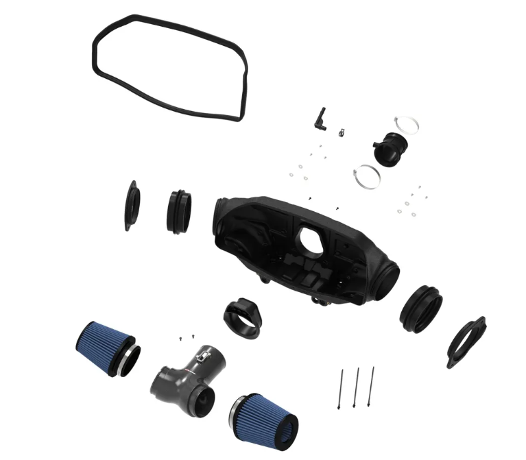 Track Series Carbon Fiber Cold Air Intake System w/Pro 5R Filters