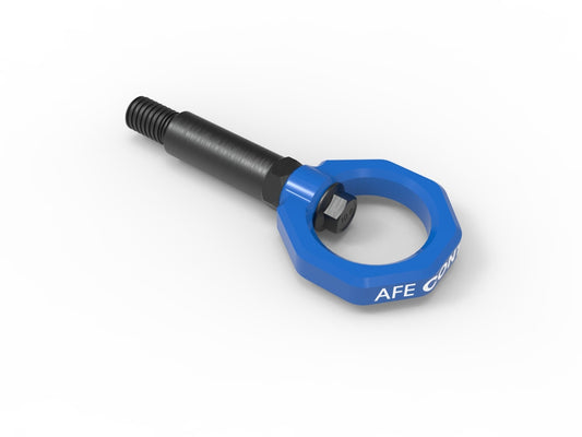 aFe CONTROL Front Tow Hook - Blue