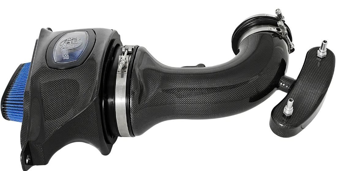 Black Series Momentum Carbon Fiber Cold Air Intake System w/Dual Filter Media