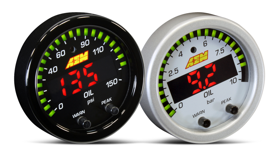 AEM X-Series Fluid Pressure Gauge Kit