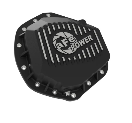 Pro Series Rear Differential Cover Black w/ Machined Fins