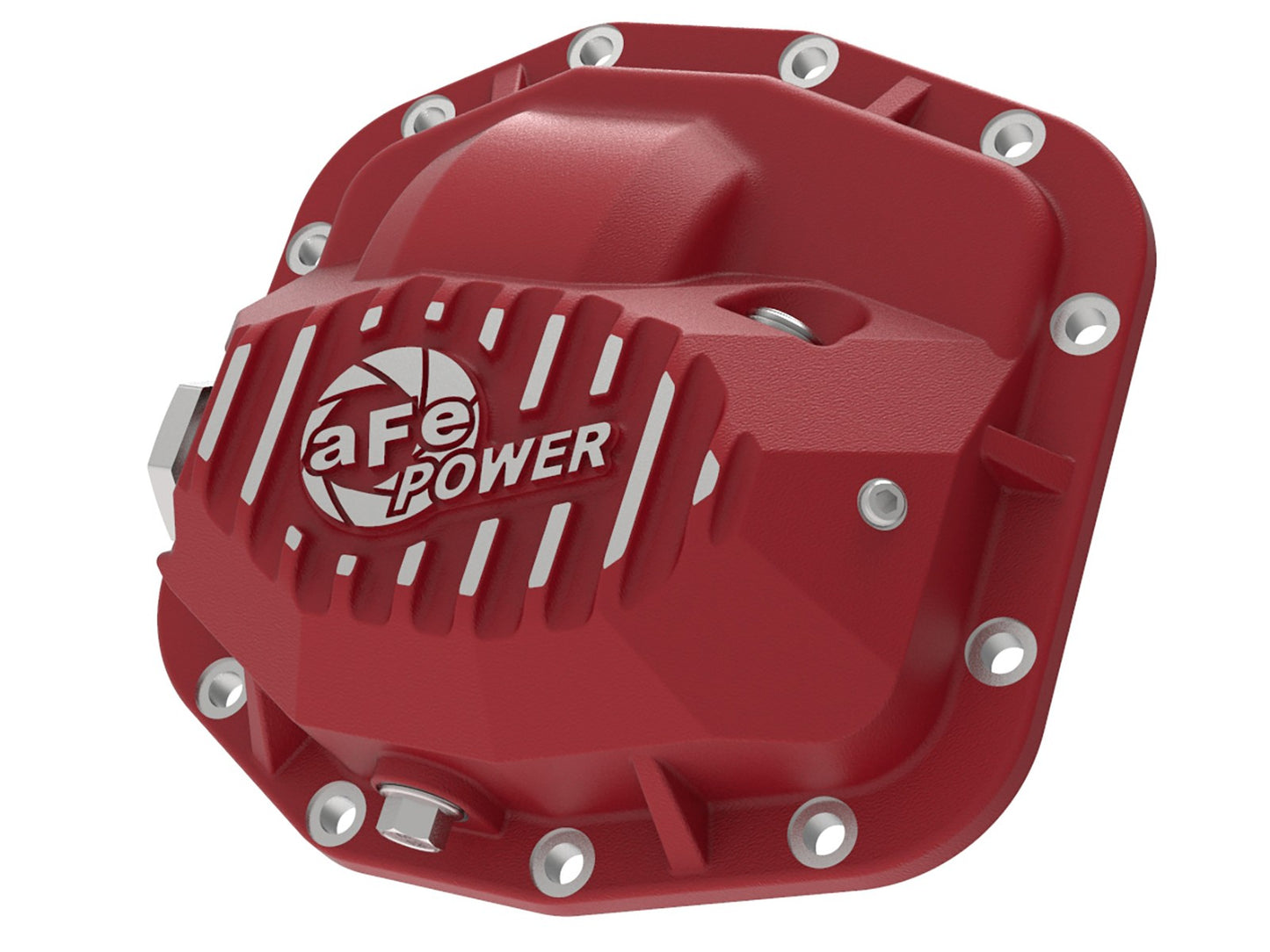 Pro Series Front Differential Cover Red w/ Machined Fins